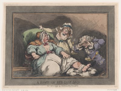 Een Koppelaarster op haar Laatste Benen, 1 oktober 1792 door Thomas Rowlandson