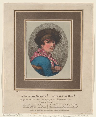 Een Britse zeeman! Een hart van eikenhout!, 15 november 1801 door Thomas Rowlandson
