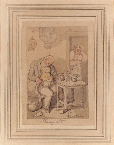 Een Slaperige Zuiplap door Thomas Rowlandson