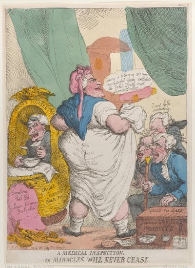 Een Medische Inspectie of Wonderen Zullen Nooit Ophouden door Thomas Rowlandson