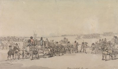 Een verslag over Blackheath, mei 1785 door Thomas Rowlandson