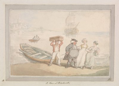 Een blik op Blackwall door Thomas Rowlandson
