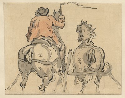 Een Engelse postiljon door Thomas Rowlandson