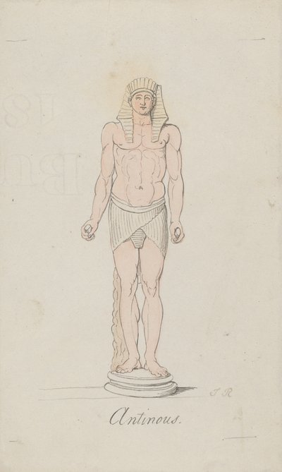 Antinoüs als Osiris door Thomas Rowlandson