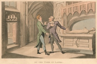 Bij het Graf van Laura, 1821 door Thomas Rowlandson