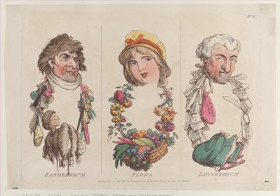 Barberorum, Flora, Lawyerorum, 15 augustus 1800 door Thomas Rowlandson