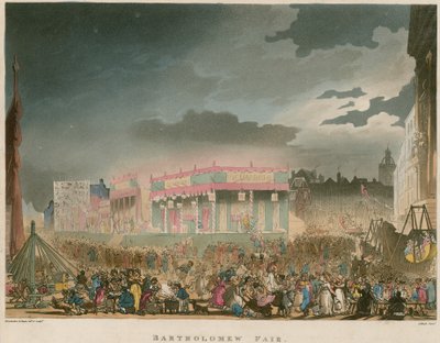 Bartholomew Fair door Thomas Rowlandson