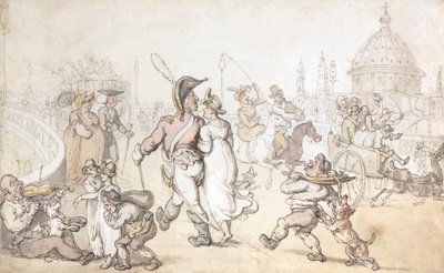 Blackfriars Bridge door Thomas Rowlandson