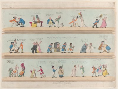 Randen voor kamers, Plaat 2, 25 maart 1799 door Thomas Rowlandson