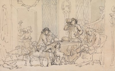 Ontbijt voor de jacht door Thomas Rowlandson