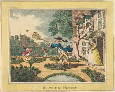 Vlinders zoeken door Thomas Rowlandson