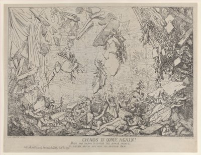 Chaos is Weer Terug!, 4 februari 1791 door Thomas Rowlandson