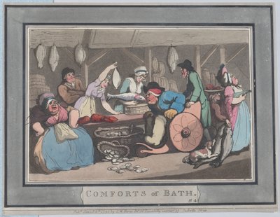Comforts of Bath, Plaat 4, 6 januari 1798 door Thomas Rowlandson