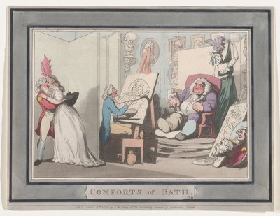 Comforts of Bath, Plaat 6 door Thomas Rowlandson