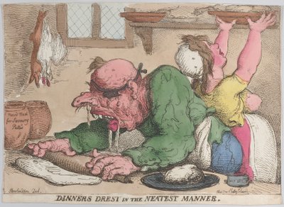 Diners op de Netste Manier, oktober 1811 door Thomas Rowlandson
