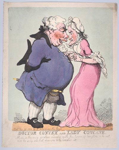 Doctor Convex en Lady Concave, 20 november 1802 door Thomas Rowlandson