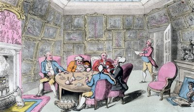 Doctor Syntax met Mijnheer, vroege 19e eeuw door Thomas Rowlandson