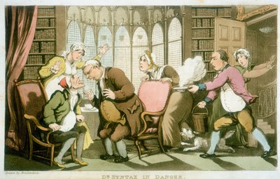 Dr. Syntax in gevaar, 1820 door Thomas Rowlandson