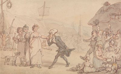 Dr. Syntax met Kitty Cowslip door Thomas Rowlandson