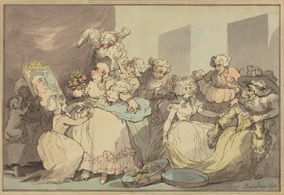 Kleding voor een verjaardag door Thomas Rowlandson