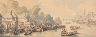 Inscheping in Southampton, 20 juni 1794 door Thomas Rowlandson