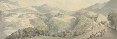 Ingang naar Festiniog, Wales door Thomas Rowlandson