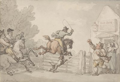 Het tol ontwijken door Thomas Rowlandson