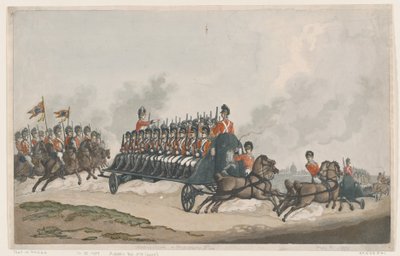Expeditie- of militaire vlieger door Thomas Rowlandson
