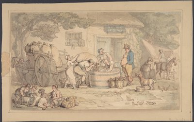 Landbouwtafereel door Thomas Rowlandson
