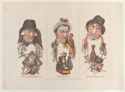 Funeralorum, Virginia, Hazardorum, 15 augustus 1800. door Thomas Rowlandson