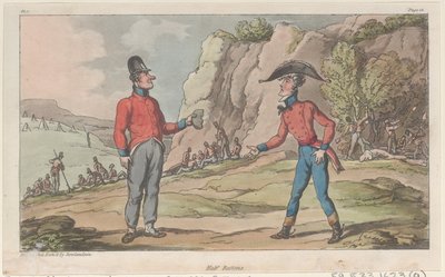 Halve Rantsoenen, uit De Militaire Avonturen van Johnny Newcome, 1815 door Thomas Rowlandson