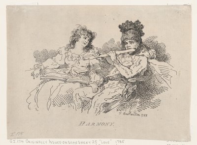 Harmonie, 12 augustus 1785 door Thomas Rowlandson
