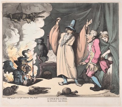 Bedrog, of de Duivel Oproepen, 12 maart 1800 door Thomas Rowlandson