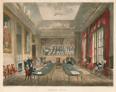 Interieur van Trinity House door Thomas Rowlandson