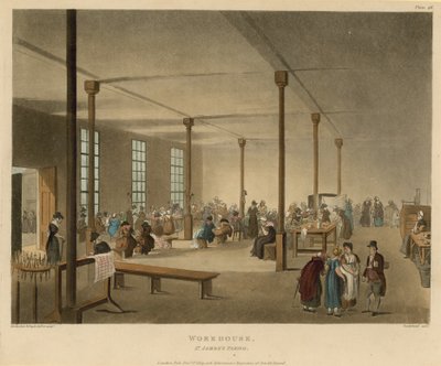 Interieur van een werkhuis in de St. James