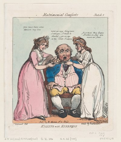 Doden met Vriendelijkheid, 1 oktober 1799 door Thomas Rowlandson