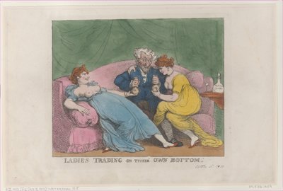Dames die op Eigen Houtje Handelen, [5 oktober 1810], herdruk door Thomas Rowlandson