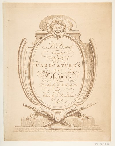 Le Brun Travested, of Karikaturen van de Passies, januari-februari 1800 door Thomas Rowlandson