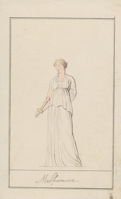Melpomene door Thomas Rowlandson