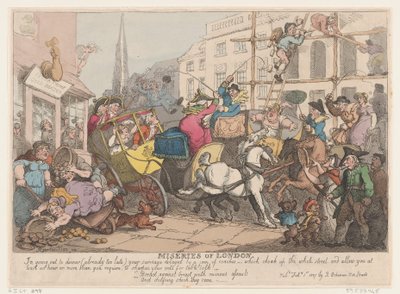 Ellende van Londen: Uit eten gaan, 1 februari 1807 door Thomas Rowlandson
