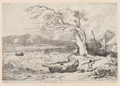 Aan de Kust van Sussex, 1784-85 door Thomas Rowlandson