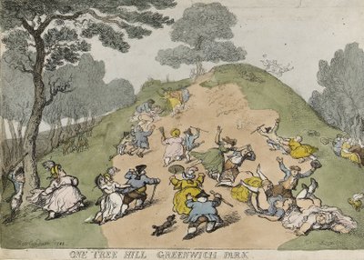 One Tree Hill, in Greenwich Park (Engeland) door Thomas Rowlandson