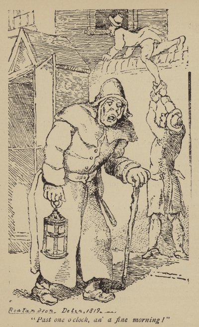 Na één uur, een fijne ochtend! door Thomas Rowlandson