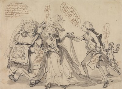 Pitt en zijn Bondgenoten in zijn Strijd om het Regentschap door Thomas Rowlandson