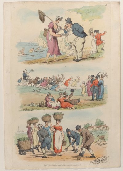 Plaat 8, uit Wereld in Miniatuur, 1816 door Thomas Rowlandson