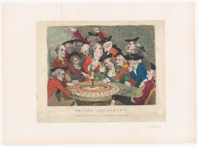 Privé amusement, 1 januari 1786 door Thomas Rowlandson