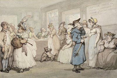 Registerkantoor voor het Inhuren van Dienstboden door Thomas Rowlandson