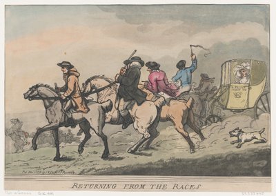 Terugkeer van de races door Thomas Rowlandson
