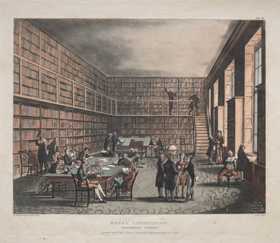 Royal Institution, Albemarle Street door Thomas Rowlandson
