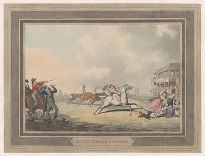 Uit de koers rennen, 1 januari 1799 door Thomas Rowlandson